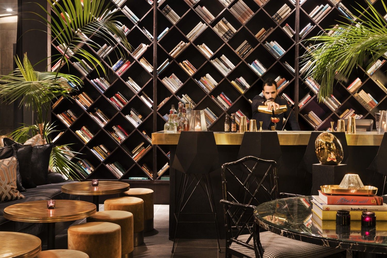 Lobby 65 Bar at the Brown Beach House boutique hotel Tel Aviv