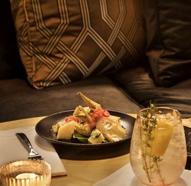 Lobby 65 Bar at the Brown Beach House boutique hotel Tel Aviv